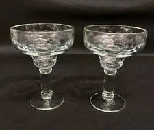 Heavy Libbey Yucatan Clear Margarita Glasses 6.75" SET OF 2