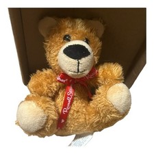 Russell Stover Chocolate Teddy Bear Plush Red Ribbon Valentine Gift