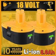 8.0Ah DC9182 18 V For Dewalt Lithium-Ion Battery XRP DC9096 DC9098 DC9099 DE9096