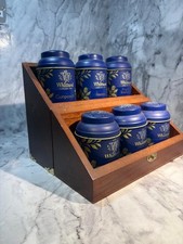 Whittard Of Chelsea 1886 Tea caddy box complete with 6x caddy's loose leaf tea