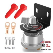 12V Battery Disconnect Switch with Side Post Mounting Bracket, 200A High