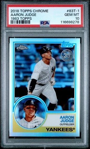 2018 Topps Chrome - 1983 Topps Refractor Aaron Judge #83T-1 PSA 10