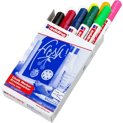 [4-4095999] edding Marqueur craie liquide 4095 boîte pliante de 10 Assorti 2-... - Photo 1/4