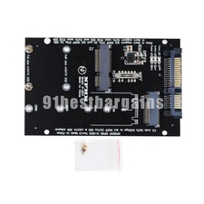 2 in 1 mSATA to SATA NGFF M.2 to SATA3 SSD Converter Adapter Card US SHIP