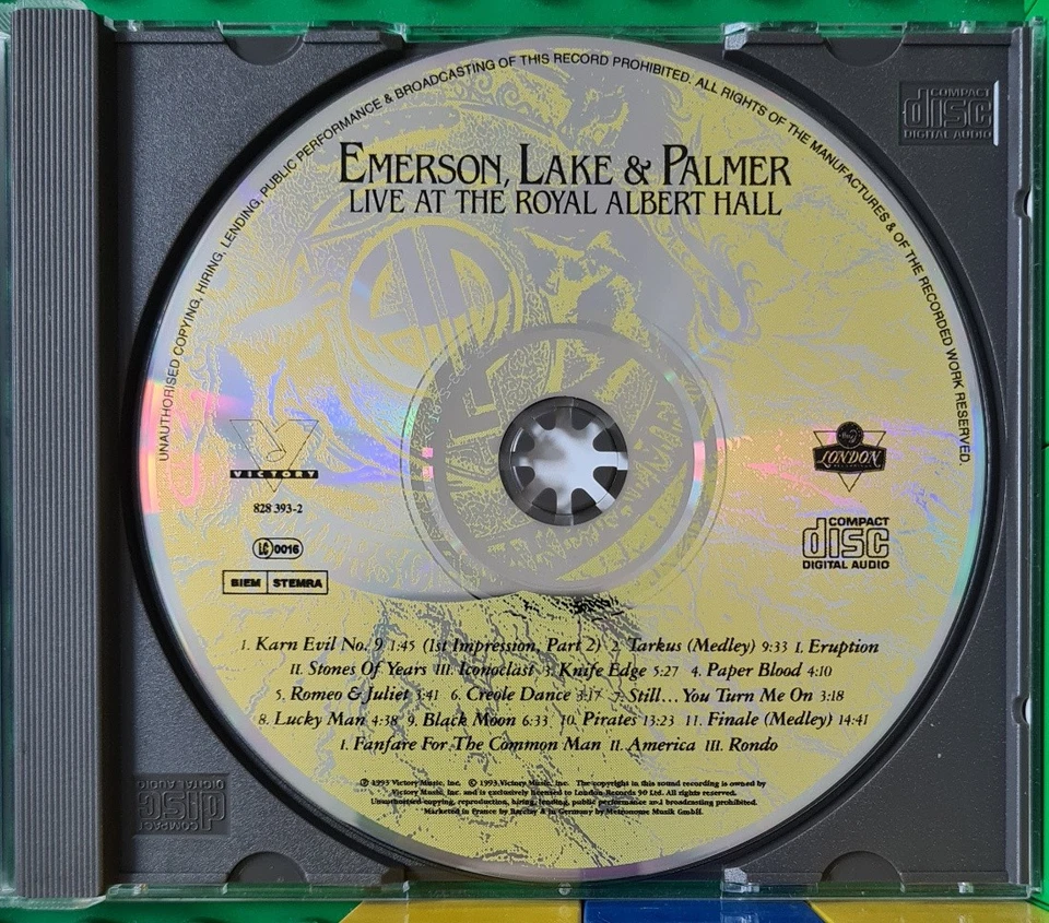 Emerson Lake & Palmer - Live at the Royal Albert Hall - CD - Bild 3 von 3