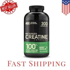 Optimum Nutrition 100% Pure Micronized 2500mg Creatine Monohydrate 300 Capsules