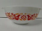 Pyrex Friendship #443 2.5 Quart Red Birds Cinderella Handle Mixing Bowl