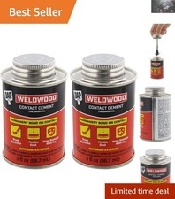 Weldwood Contact Cement 3 Oz - Pack of 2, Fast-Setting  Clear Drying