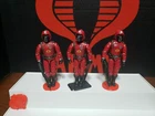 2004 GI Joe Valor vs Venom Operation Sabotage (3) Crimson Guard Lot Figures Only