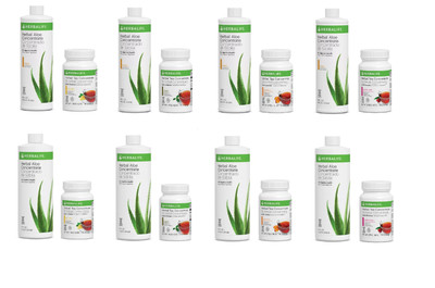 Herbalife Aloe Concentrate mango  16 floz and  Herbal Tea Original 1.8 oz (51g)