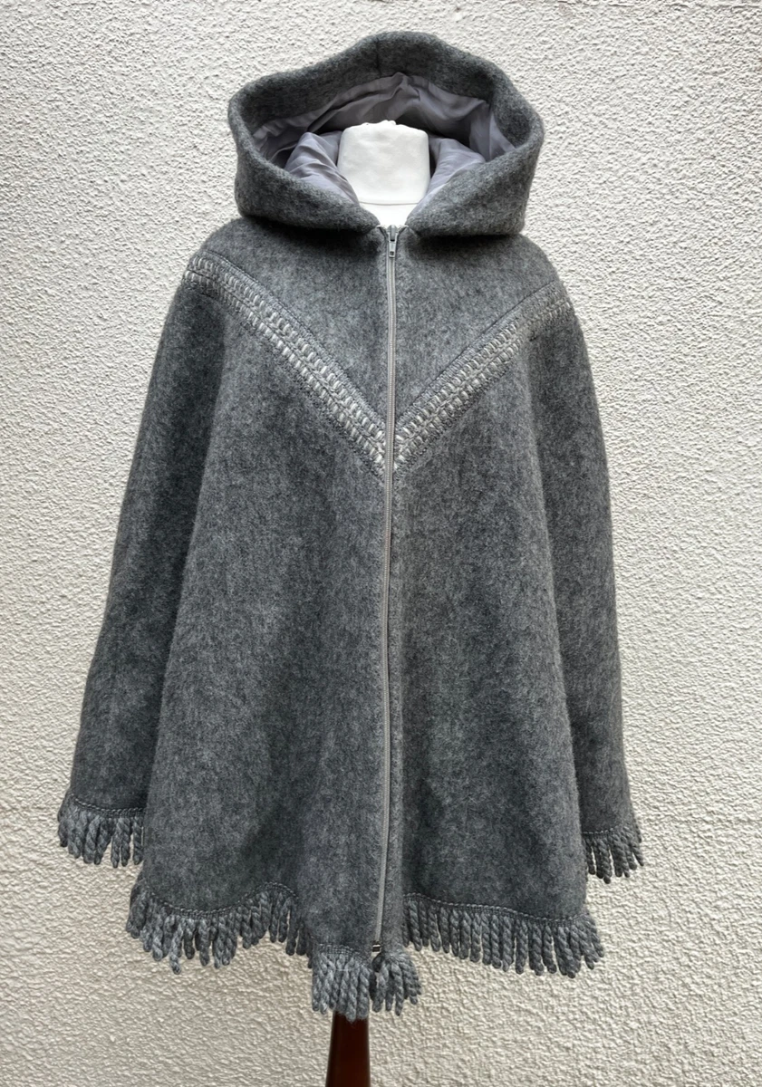 Hooded Wool Cape in Women's Vintage Coats & Jackets for sale | eBay UK
