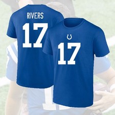 HOT PLAYER! Philip Rivers #17 Indianapolis Colts Name & Number Fan Favorite