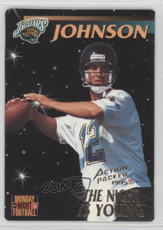 1995 Action Packed Monday Night Football Rob Johnson #99 Rookie RC 0y3