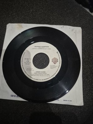 GEORGE HARRISON 45 Cheer Down/THAT'S WHAT IT TAKES 1989 CDA WB THE Beatles EXC+!