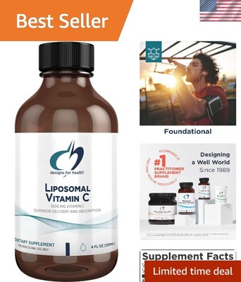 Liposomal Vitamin C Liquid - 1000mg Vitamin C Supplement - Liposomes from Sun...