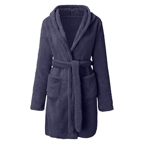 Women Bathrobe Soft Coral Fleece Towelling Robe Bridesmaid Dressing Gown Wedding - Picture 19 of 28