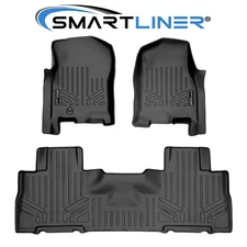 SMARTLINER Custom Fit Floor Mats 2 Row Liner Set 2007-2010 Expedition Navigator