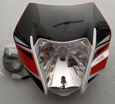 Faro H4 e Mascherina aftermarket Ktm Exc 2014 2015 2016 enduro motard Lampada H4