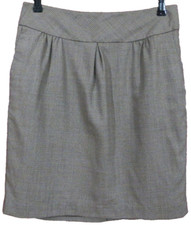 SK02753- NEW ANN TAYLOR LOFT Women's Wool A-Line Skirt Houndstooth Multi Size 8P