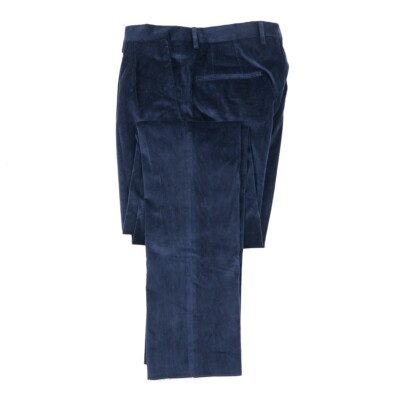Boglioli Navy Blue Soft Brushed Velvet Cotton Dress Pants 40 (Eu 56) NWT |  eBay