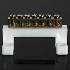 7 Positions Electric Cable Connector Screw Barrier Terminal Strip Block Bar Tool