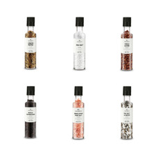 Refillable Glass Salt Pepper & Spice Grinders by Silk Route Spice Company