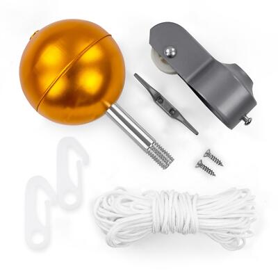 Fahnenmastkit Zubehör | Fahnenmast Teile | Ersatz Und Reparatur | Seil  + Kugel
