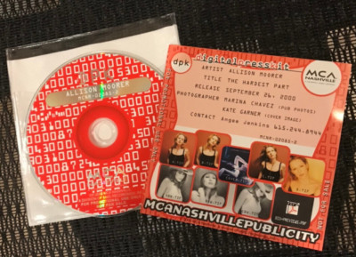 ALLISON MOORER digital photo press kit The Hardest Part September 2000 MCA
