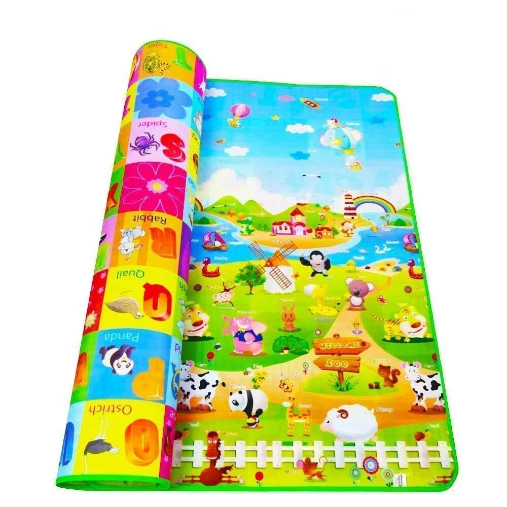 Double Sided Water Proof Baby Play Mat ,Size - 6 X 4 Feet