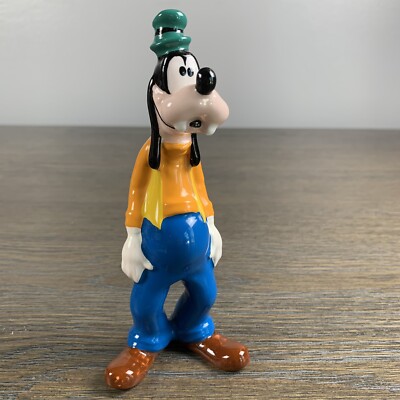 Disney Japan Goofy Figurine Painted Ceramic 6 