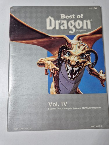Best of Dragon Vol IV, TSR, VGC