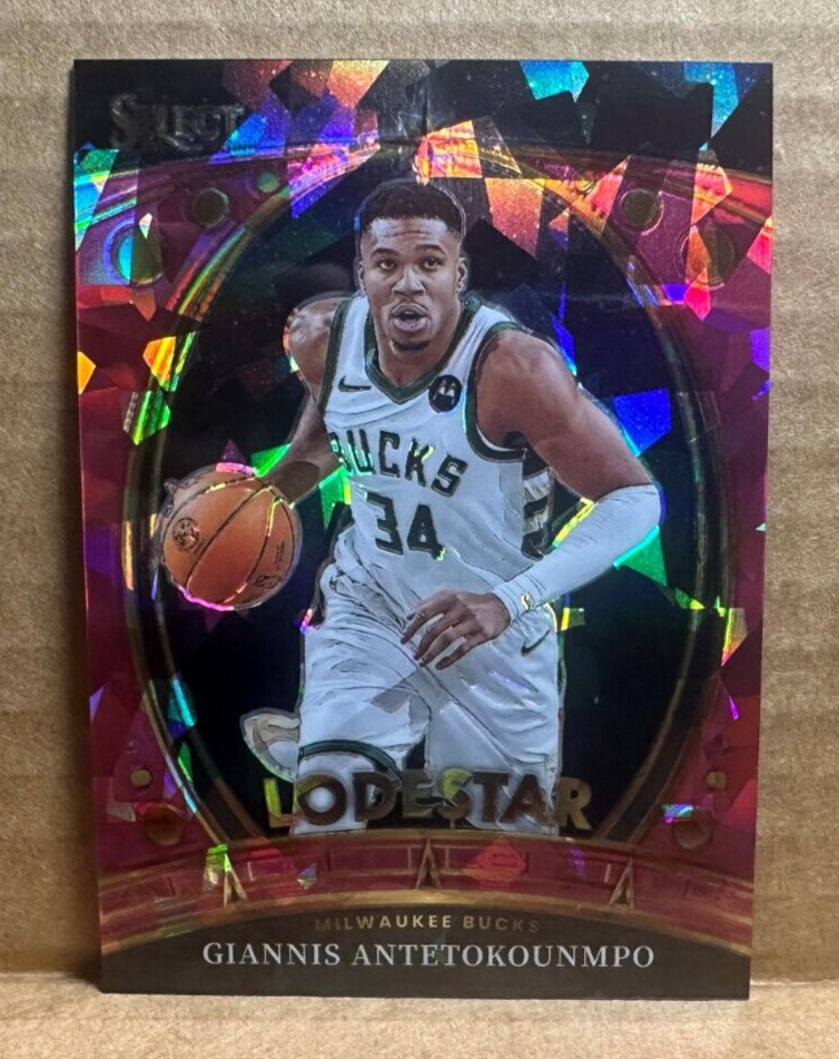 GIANNIS ANTETOKOUNMPO 2023-24 Panini SELECT Prizm LODESTAR Pink Ice SSP 82/99