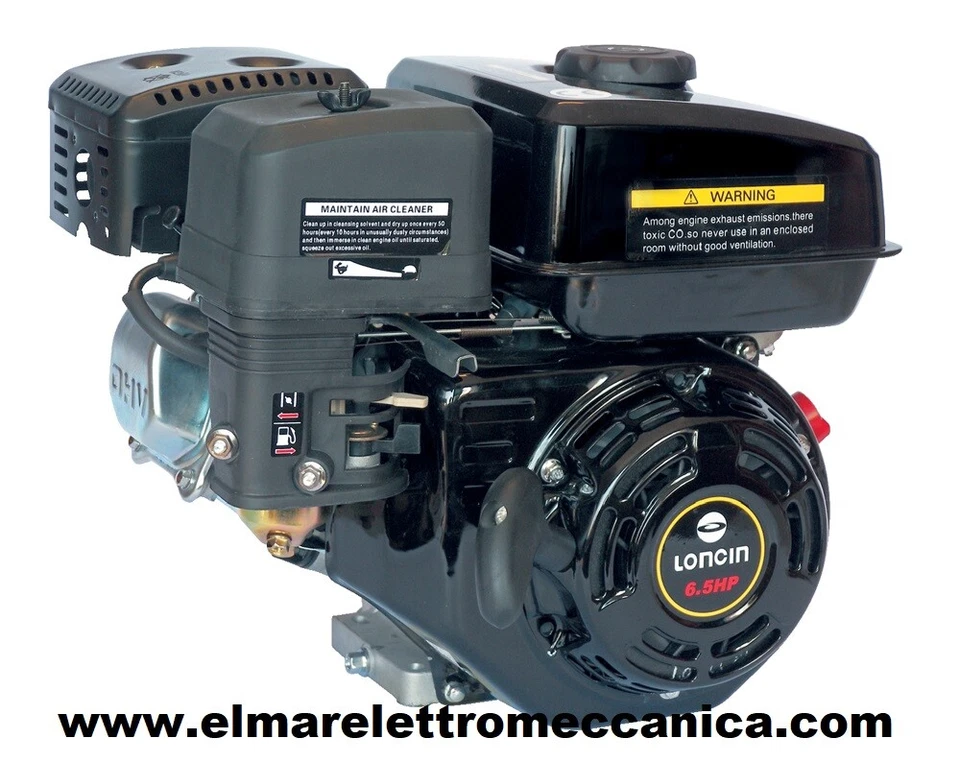 6,5 HP LONCIN G200 F T/Q Motore Benzina Albero Cilindrico 19,05 Mm 4 Tempi