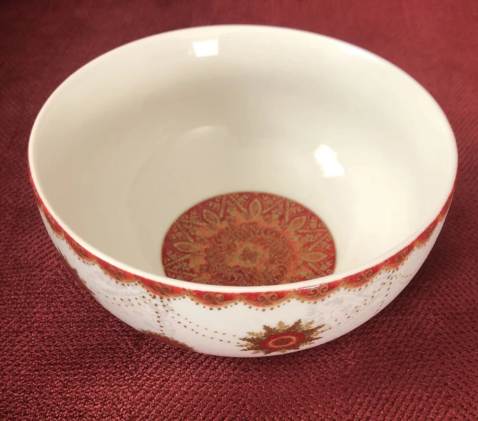 Juego de 4 cuencos sopa cereal porcelana fina Constantina Red by 222 Quinto Foto 2 de 4