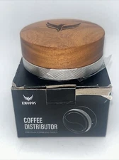 Knodos Coffee Distributor Tool Adjustable Wooden Coffee Compatible w/ Breville