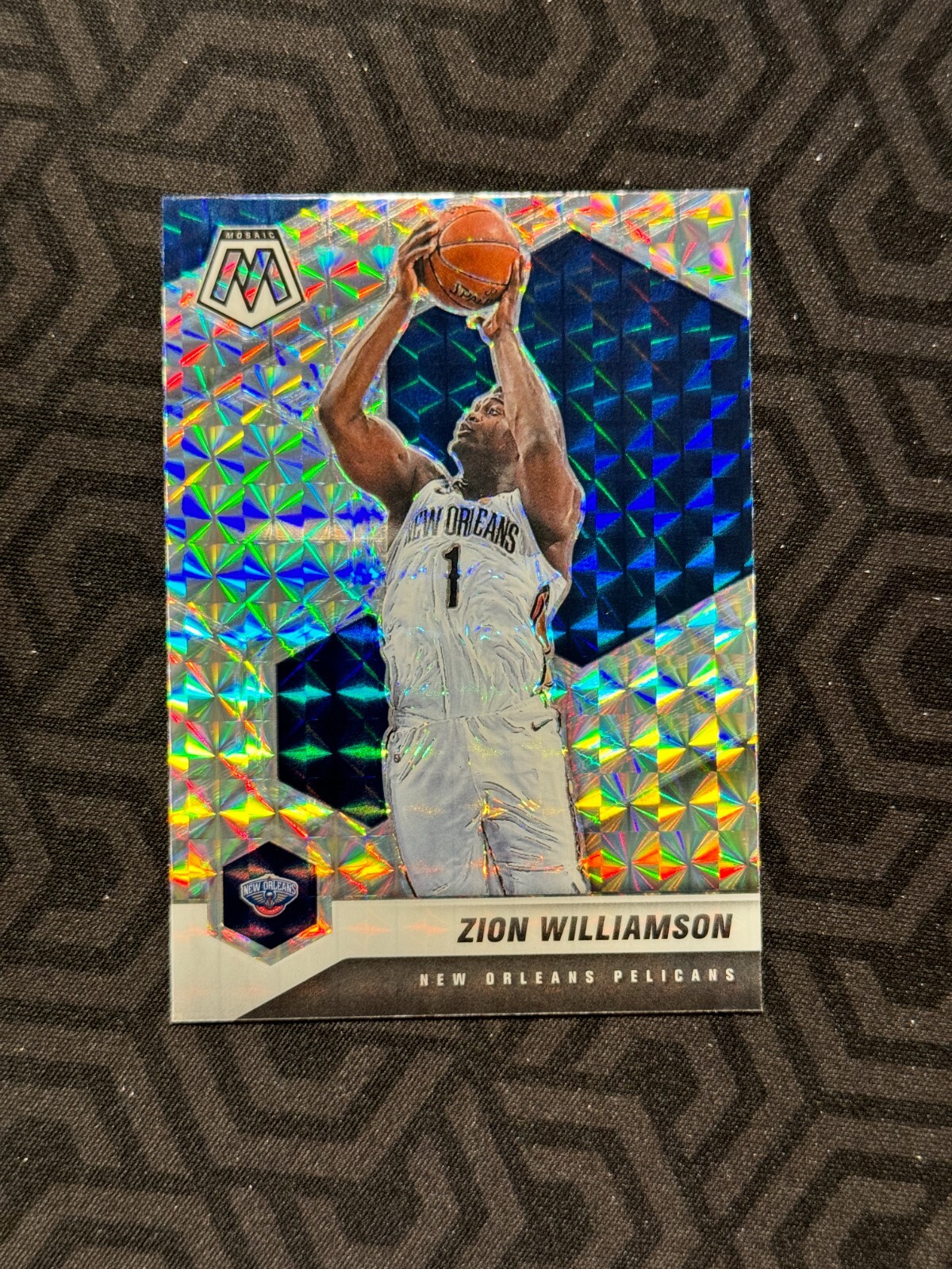 2020-21 Panini Mosaic Silver Prizm, #49 Zion Williamson