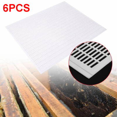 6x Frame Beekeeping Queen Bee Excluder Trapping Grid Net Plastic Equipment tool.