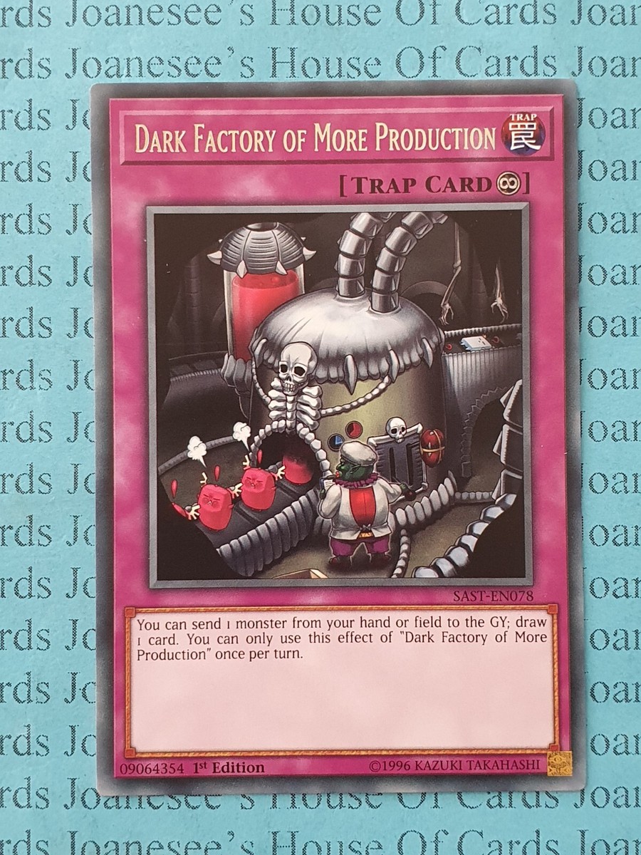 Yu-Gi-Oh! Trading Card - Dark Factory Of More Production (SAST-EN078) - Savage Strike 1st Edition Rare