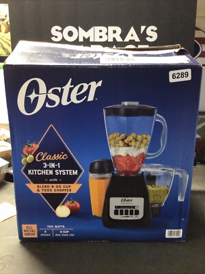 Oster 2195842 Classic 3-in-1 Kitchen System Blender Food Processor 