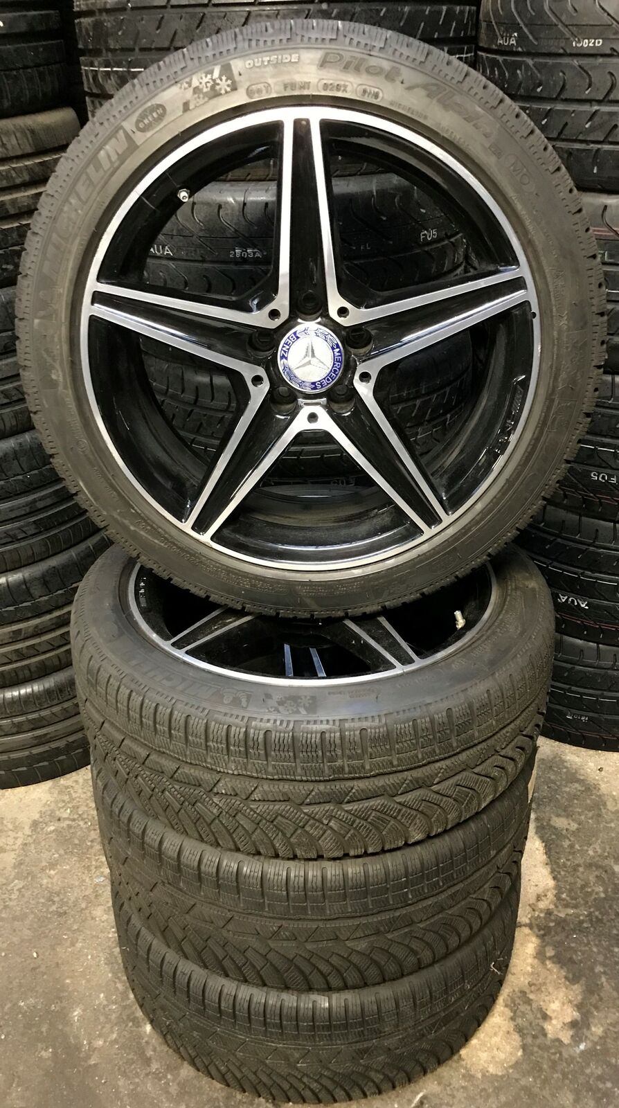 4 Orig Mercedes-Benz Winter AMG 225/45 R18 95V C-Class C43 C450 W205 A2054