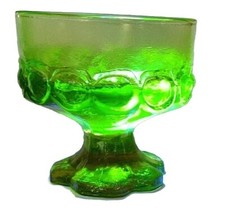 Tiffin Franciscan Madeira Olive Green Footed Champagne/Sherbet Glass — listing 5