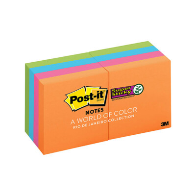 Posty Notes Ebay Post-It Super Sticky Notes Rio De Janeiro 48 x 48mm 8-Pack 7100262109 ...