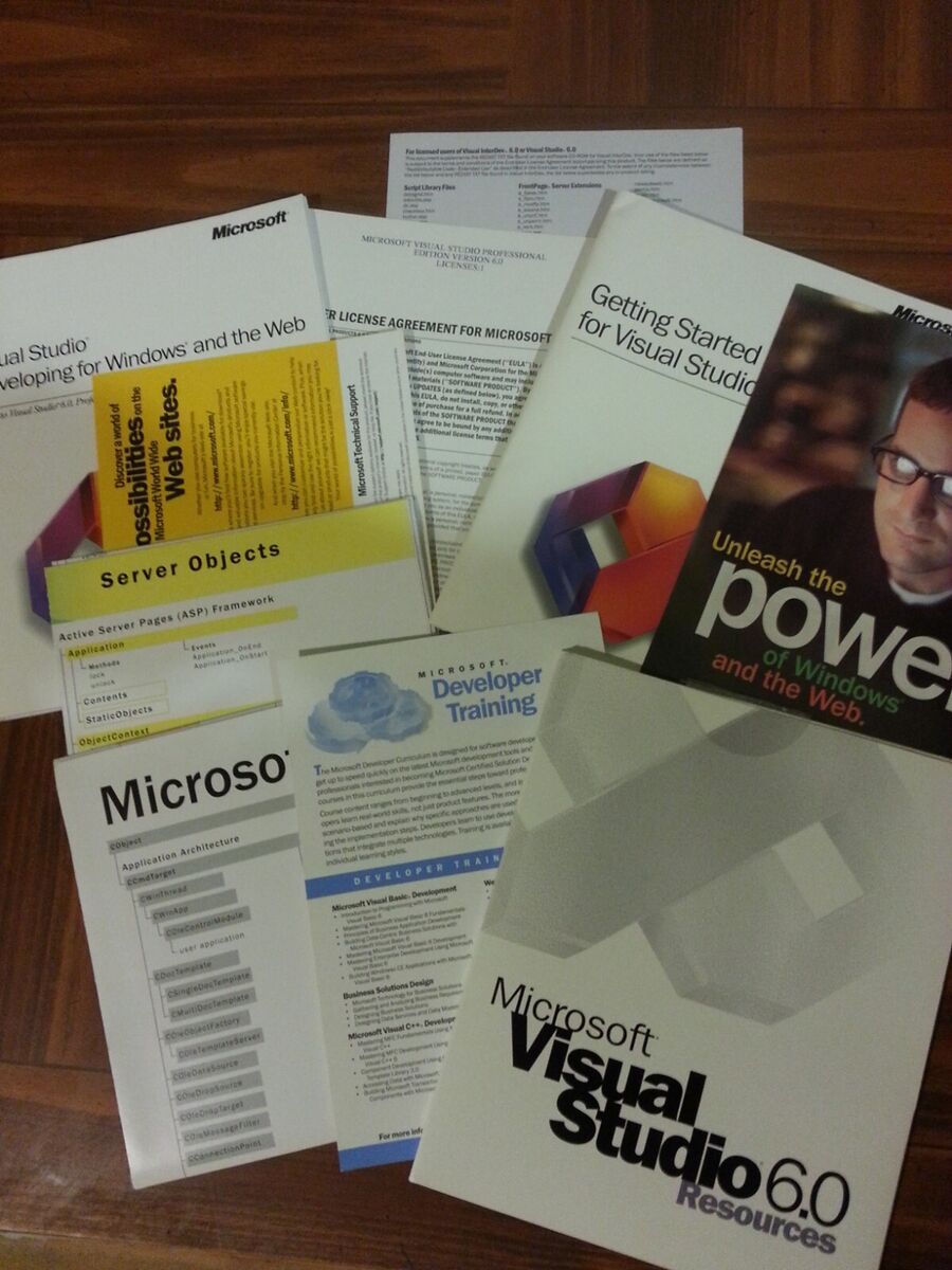 Microsoft Visual Studio 6.0 6 Professional 659-00390 RETAIL Microsoft Visual Studio 6.0 6 Professional 659-00390 RETAIL