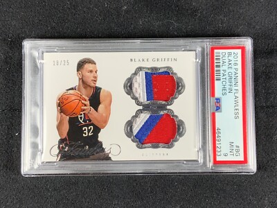 2016 Panini Flawless Dual Blake Griffin PATCH /25 #BG PSA 9 MINT