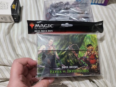 MTG Ultra Pro Elves vs Inventors Duel Deck Box w2 Standard Deck Box Ezuri Welder