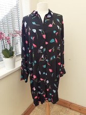Y.A.S YASSARI LS LONG SHIRT BLACK/SARI PRINT SIZE 12 sale