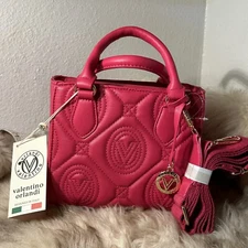 NWT Valentino Orlandi Satchel / Crossbody - Beautiful Pink - Designed In Italy