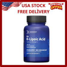 Bio-Enhanced R-Lipoic Acid, 300 Mg Capsules - 2 Month Supply - Stabilized R A...