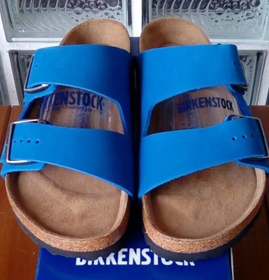 birkenstock arizona soft footbed blue