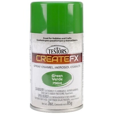 Testors  79614 CreateFX Enamel Aerosol 3oz- Green